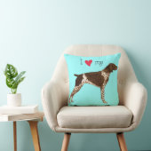 私は私のドイツShorthairedポインターを愛します クッション (椅子)