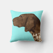 私は私のドイツShorthairedポインターを愛します クッション (裏面)