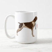 私は私のドイツShorthairedポインターを愛します コーヒーマグカップ (左)