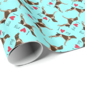私は私のドイツShorthairedポインターを愛します ラッピングペーパー (ロールコーナー)