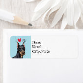 私は私のドバーマンを愛する ラベル (インサイチュ)