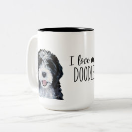 私は私のドードルを愛している ツートーンマグカップ