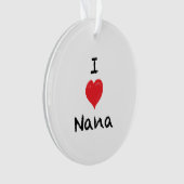 私は私のナナのカスタム2の味方された写真のオーナメントを愛します オーナメント (正面)