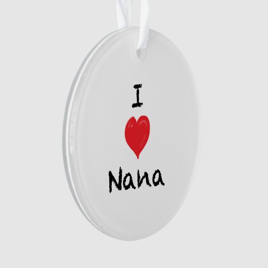 私は私のナナのカスタム2の味方された写真のオーナメントを愛します オーナメント (正面)