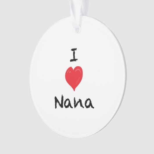 私は私のナナのカスタム2の味方された写真のオーナメントを愛します オーナメント (正面)