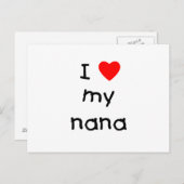 私は私のナナを愛している ポストカード (正面/裏面)