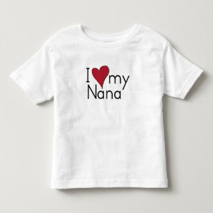 私は私のナナを愛します トドラーTシャツ