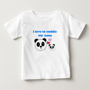私は私のナナを抱きしめることを愛します ベビーTシャツ