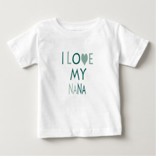 私は私のナナ幼児ティーが大好き ベビーTシャツ