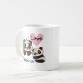 私は私のニーナマグが大好き コーヒーマグカップ (正面左)