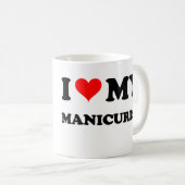 私は私のネイルアーチストを愛します コーヒーマグカップ (正面右)