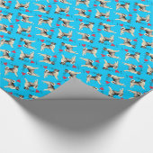 私は私のノルウェーのエルクハウンドを愛します ラッピングペーパー (角)