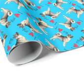 私は私のノルウェーのエルクハウンドを愛します ラッピングペーパー (ロールコーナー)