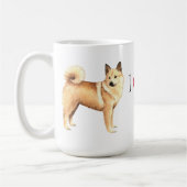 私は私のノルウェーのBuhundを愛します コーヒーマグカップ (左)