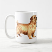 私は私のノーフォークテリアを愛します コーヒーマグカップ (左)