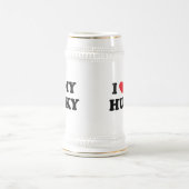 私は私のハスキーを愛します ビールジョッキ (中央)
