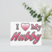 私は私のハビーが大好き ポストカード (スタンド正面)