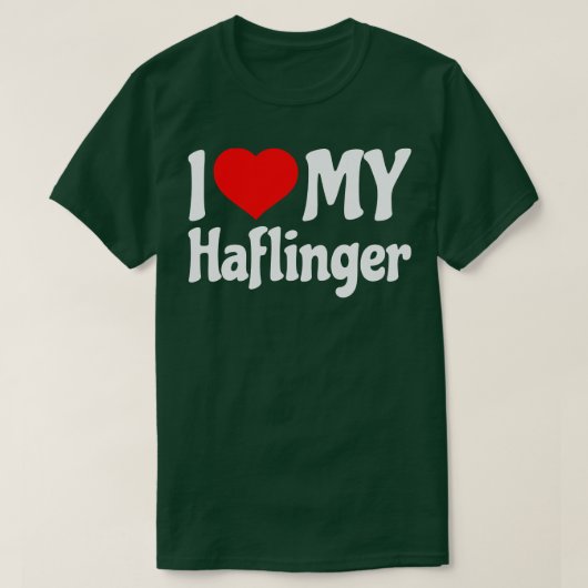 私は私のハフィンガーホース大好き1 Tシャツ (デザイン正面)