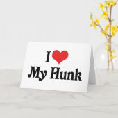 私は私のハンクが大好き カード (黄色い花)