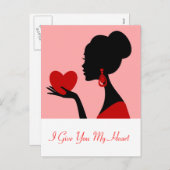 私は私のハートのバレンタインデーの郵便はがきを与えます シーズンポストカード (正面/裏面)