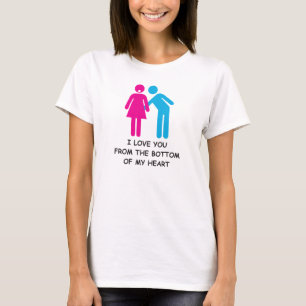 私は私のハートの底からあなたを愛している Tシャツ