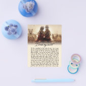 私は私のハートカップル黄金記念日ギフトを渡る チラシ (シングル)