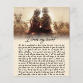 私は私のハートカップル黄金記念日ギフトを渡る チラシ (正面)