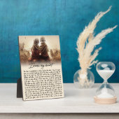 私は私のハートカップル黄金記念日ギフトを渡る フォトプラーク (側面)