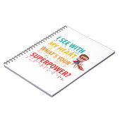 私は私のハート少年と見る – 盲目点字 ノートブック (左側)