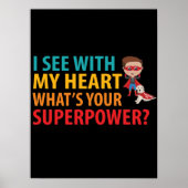 私は私のハート少年と見る – 盲目点字 ポスター (正面)