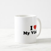 私は私のバイキングコーヒーマグが大好き コーヒーマグカップ (正面右)