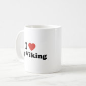 私は私のバイキングコーヒーマグが大好き コーヒーマグカップ (正面左)