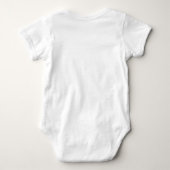 私は私のバイクTシャツに乗って頭を持っている ベビーボディスーツ (裏面)