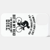 私は私のバイクTシャツに乗って頭を持っている Case-Mate iPhoneケース (裏面 (横))