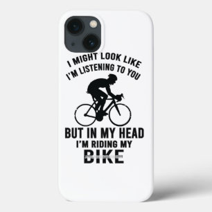 私は私のバイクTシャツに乗って頭を持っている iPhone 13ケース