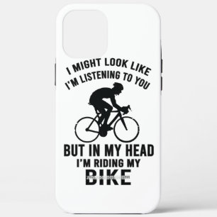 私は私のバイクTシャツに乗って頭を持っている iPhone 12 PRO MAX ケース