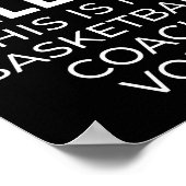 私は私のバスケのコーチボイスを叫んではいない。 ポスター (角)