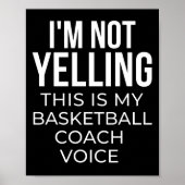 私は私のバスケのコーチボイスを叫んではいない。 ポスター (正面)