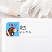 私は私のバスセットハウンドが大好き ラベル (インサイチュ)