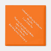 私は私のバスルームをジムと呼ぶ – おもしろい引用文磁石 マグネット (正面)