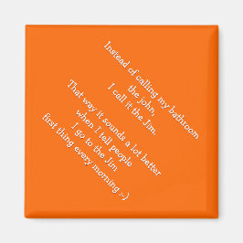 私は私のバスルームをジムと呼ぶ – おもしろい引用文磁石 マグネット