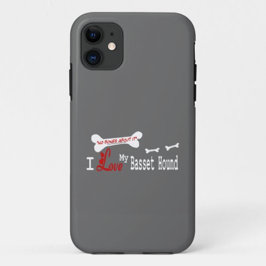 私は私のバセットハウンドが大好き Case-Mate iPhoneケース (裏面)
