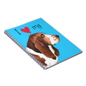 私は私のバセットハウンドを愛します ノートブック (右側)