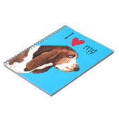 私は私のバセットハウンドを愛します ノートブック (左側)