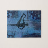 私は私のバランスのヨガの女の子を保ちます ジグソーパズル (横)