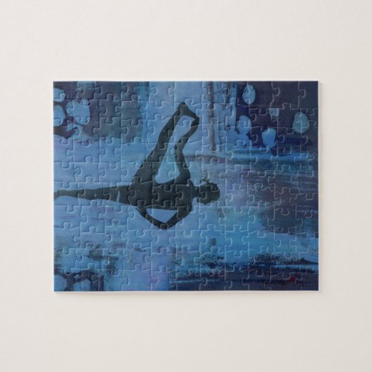 私は私のバランスのヨガの女の子を保ちます ジグソーパズル (横)