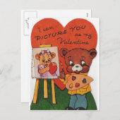 私は私のバレンタインとして写真することができる シーズンポストカード (正面/裏面)