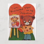 私は私のバレンタインとして写真することができる シーズンポストカード (正面)