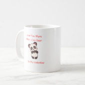 私は私のバレンタインに耐えられないほど愛している コーヒーマグカップ (正面左)
