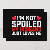 私は私のバレンタインを愛しているだけで夫を甘やかしていない 招待状 (正面/裏面)